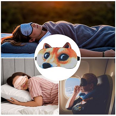 1 Pc Portable Akita Sleep Mask for Hotel Yellow