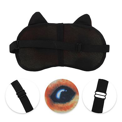 1 Pc Portable Akita Sleep Mask for Hotel Yellow