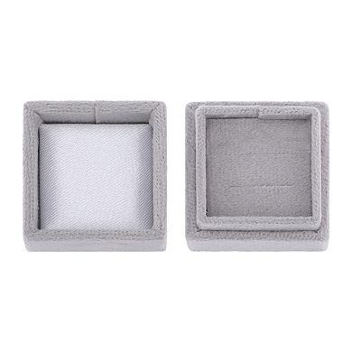 Velvet Square Ring Box for Proposal, Engagement, Wedding, Ceremony, Jewelry Ring Box Storage 2*2*2in