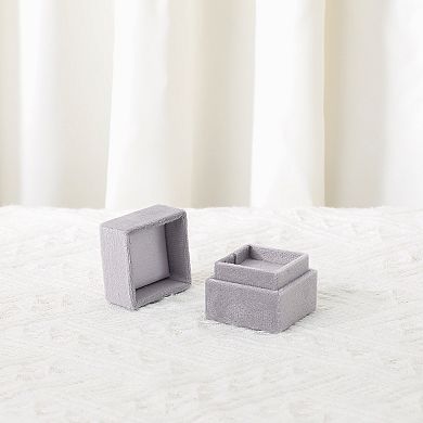 Velvet Square Ring Box for Proposal, Engagement, Wedding, Ceremony, Jewelry Ring Box Storage 2*2*2in