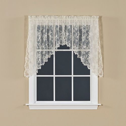 Petite Fleur Swag Window Valance 78'' x 30''