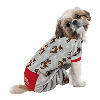 Rudolph The Red Nosed Reindeer Fleece Pet Pajamas