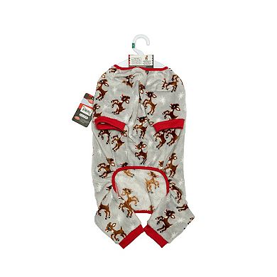 Rudolph The Red Nosed Reindeer Fleece Pet Pajamas