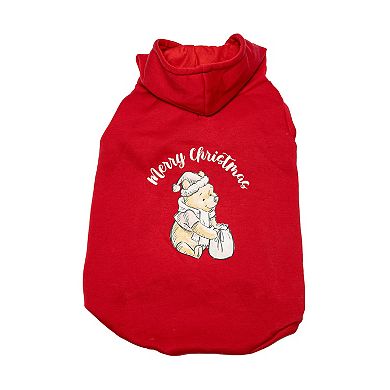 Disney's Winnie The Pooh Merry Christmas Pet Hoodie