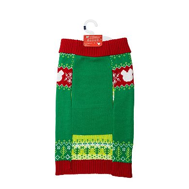 Disney's Mickey Mouse Happy Holidays Pet Sweater