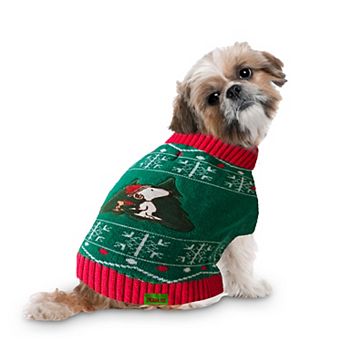 Peanuts Snoopy Tree Snowflake Pet Sweater