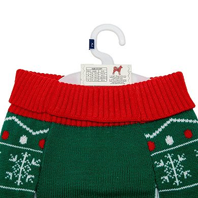 Peanuts Snoopy Tree Snowflake Pet Sweater