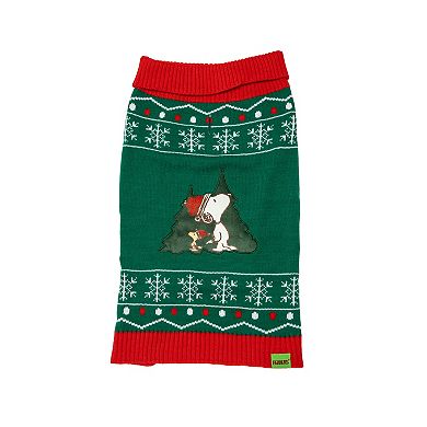 Peanuts Snoopy Tree Snowflake Pet Sweater