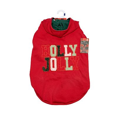Woof Holly Jolly Dog Hoodie