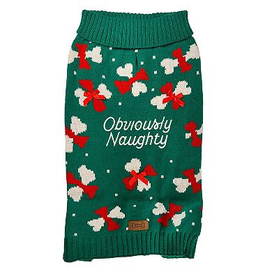 Woof Obviously Naughty Dog Sweater