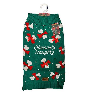 Woof Obviously Naughty Dog Sweater