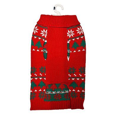 Woof Santa Nice List Dog Sweater