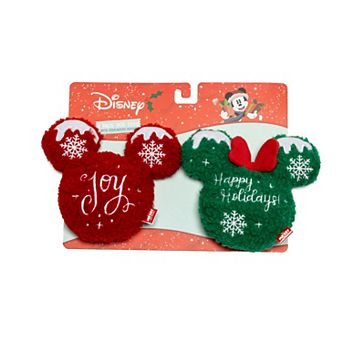 Disney's Mickey Mouse 2 pk Joy & Happy Holidays Plush Pet Toys