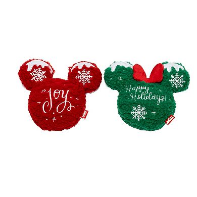 Disney's Mickey Mouse 2-pk. Joy & Happy Holidays Plush Pet Toys