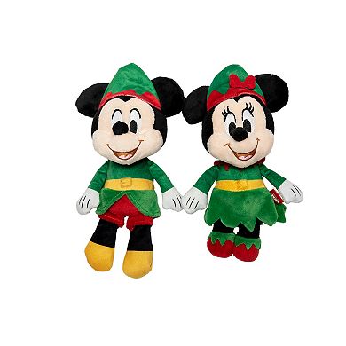 Disney's Mickey and Minnie Mouse 2-pk. Mickey & Minnie Santa Plush
