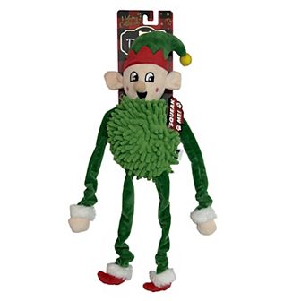 Woof Jumbo Belly Bungee Limbs Elf Plush Pet Toy