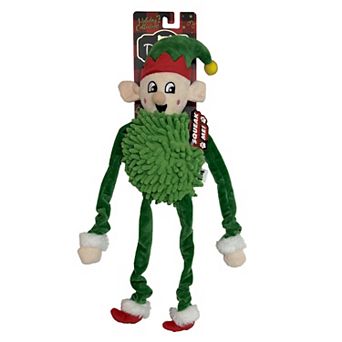 Woof Jumbo Belly Bungee Limbs Elf Plush Pet Toy