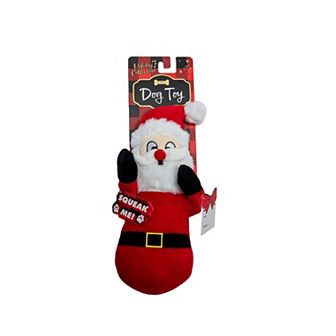 Woof Hugging Santa Plush Pet Toy