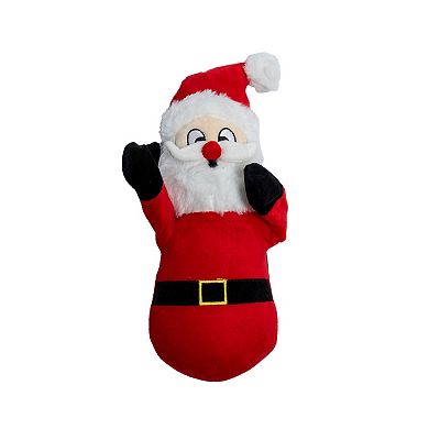 Woof Hugging Santa Plush Pet Toy