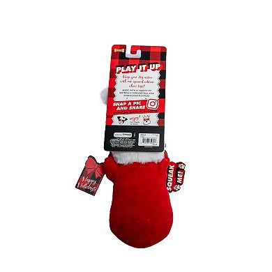 Woof Hugging Santa Plush Pet Toy