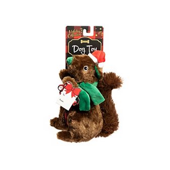 Woof Holiday Squirrel Plush Pet Toy