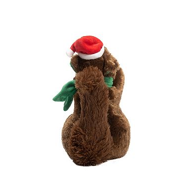 Woof Holiday Squirrel Plush Pet Toy