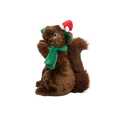 Woof Holiday Squirrel Plush Pet Toy