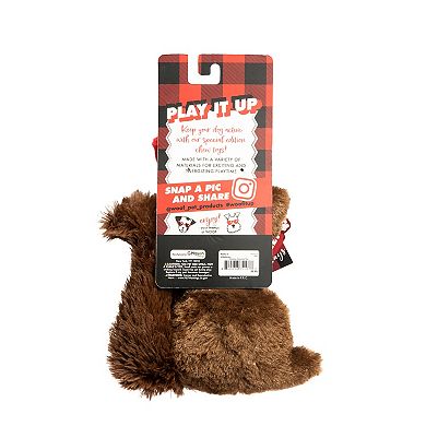 Woof Holiday Squirrel Plush Pet Toy