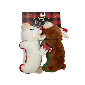 Woof 2 pk Llama & Deer Plush Pet Toys