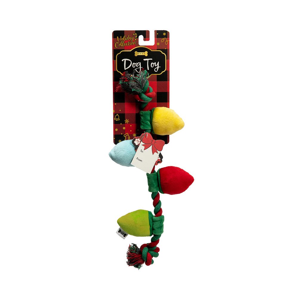 Woof Lights Rope Plush Pet Toy
