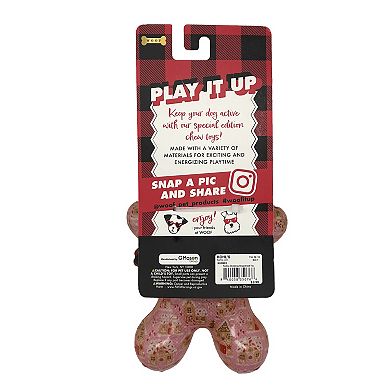 Woof Gingerbread Rubber Squeaker Dog Toy