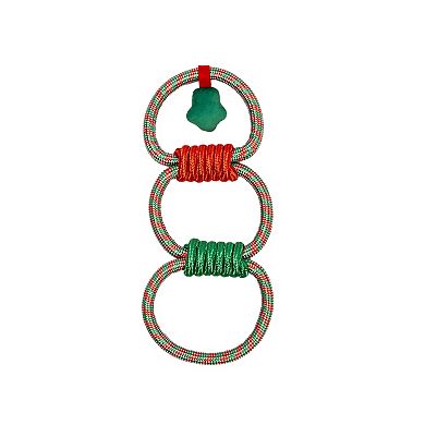 Woof Triple Rope Ring Tugger Dog Toy