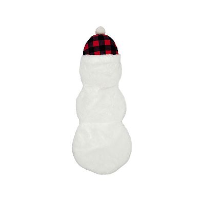 Woof Snowman Long Plush Dog Toy