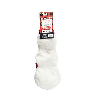 Woof Snowman Long Plush Dog Toy