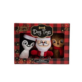 Woof 3 pk Holiday Plush Dog Toys