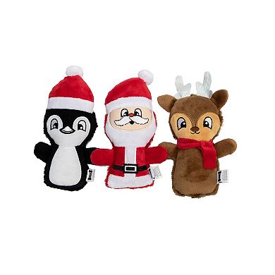 Woof 3-Pk. Holiday Plush Dog Toys