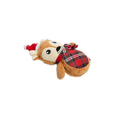 Woof Plush Deer, Fox & Raccoon Dog Toys 3-pk.