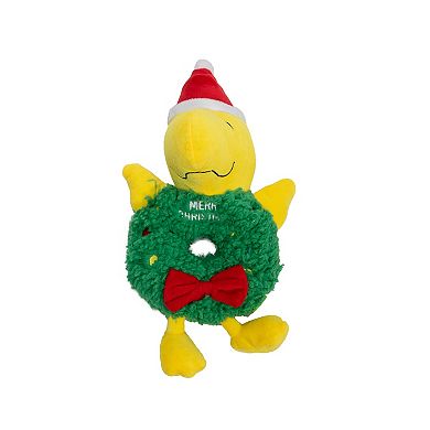 Peanuts Woodstock Wreath Plush Dog Toy