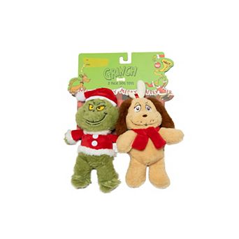 Dr. Seuss 2 pk Max & Grinch Plush Pet Toys