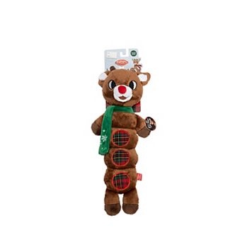 Rudolph Multi-Squeaker Plush Pet Toy
