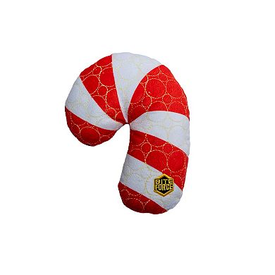 Bite Force Holiday Striped Bone Dog Toy