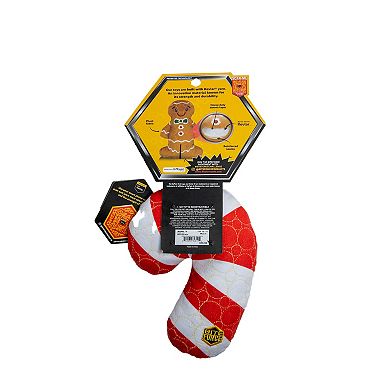 Bite Force Holiday Striped Bone Dog Toy