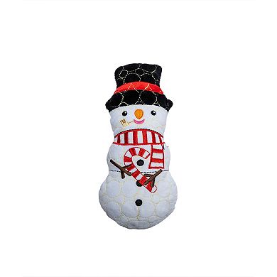 Bite Force Holiday Durable Snowman Dog Toy