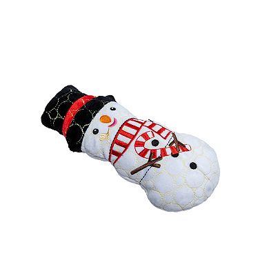 Bite Force Holiday Durable Snowman Dog Toy