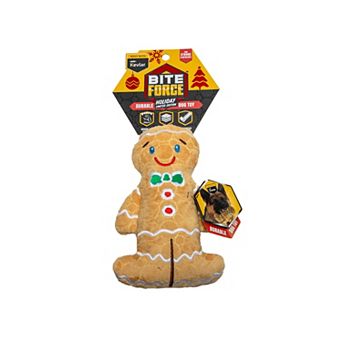 Bite Force Holiday Gingerbread Durable Dog Toy