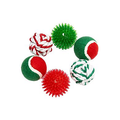 Woof 6-Pk. Holiday Dog Toy Gift Set