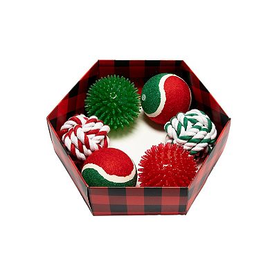 Woof 6-Pk. Holiday Dog Toy Gift Set