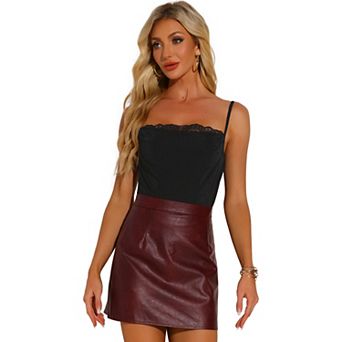 Ruch Lace Bodysuit for Women's Square Neck Casual Party Slimming Bodysuits