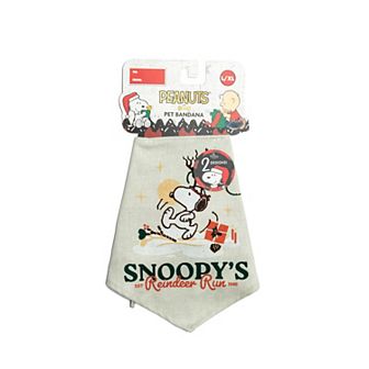 Peanuts Snoopy Reindeer Run Pet Bandana