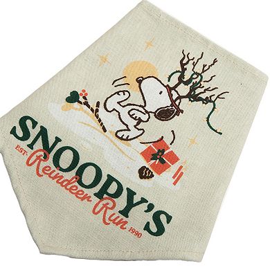 Peanuts Snoopy Reindeer Run Pet Bandana